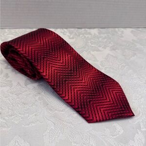 Carlos Santana The Heart & Emblematic Sound Red Silk Tie Old Money Dapper Luxury
